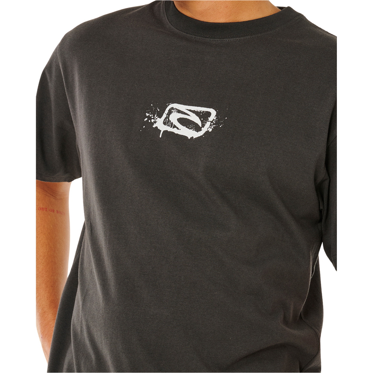 2026 Rip Curl Da Uomo Medina Inner Vision Spray Tee 0XEMTE - Washed Black